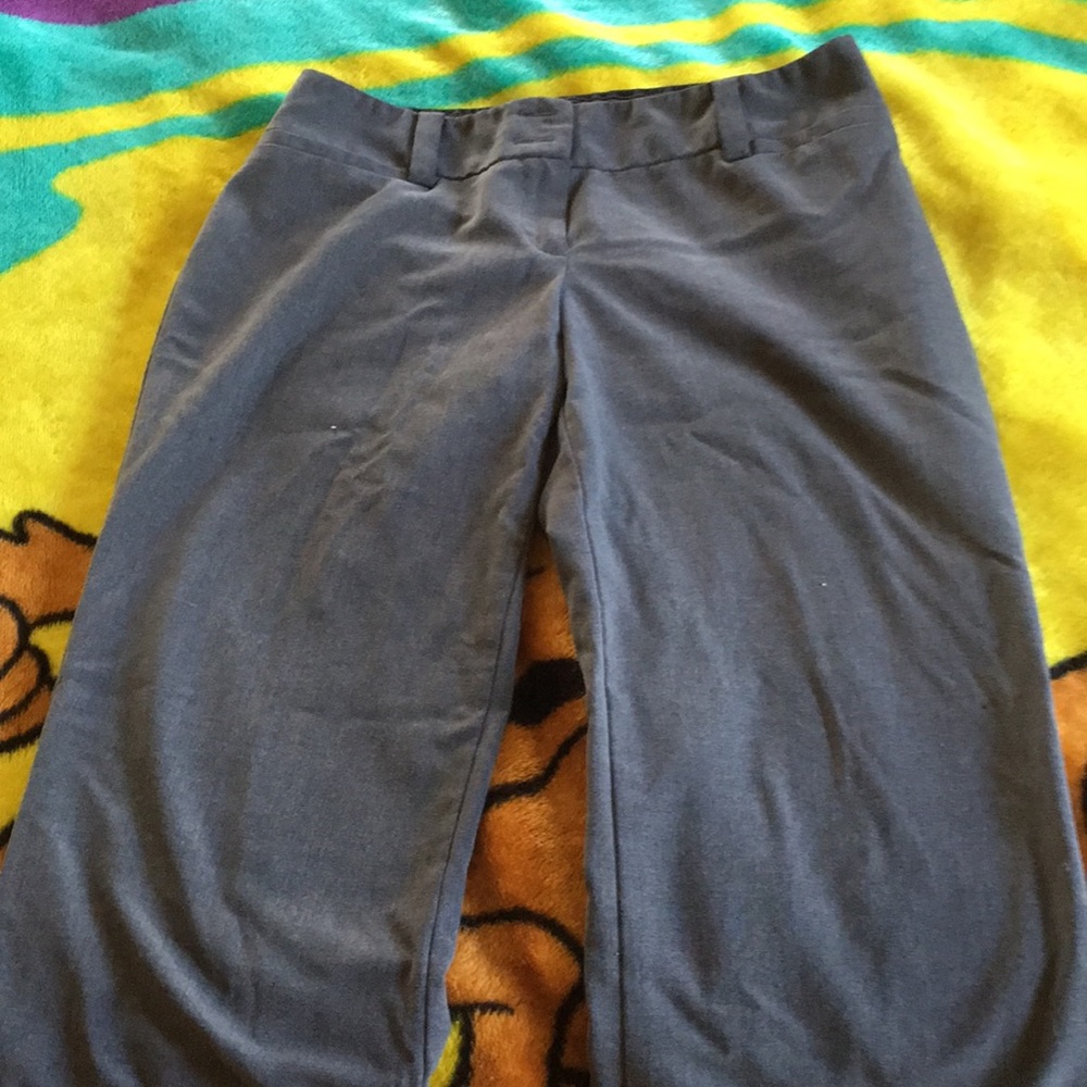 Cute grey slacks office pants